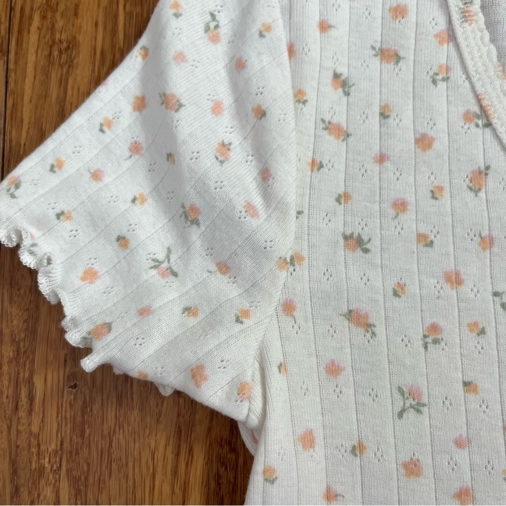 Wild Skye Floral Patterned Short Sleeve Top - Picture 4 of 5